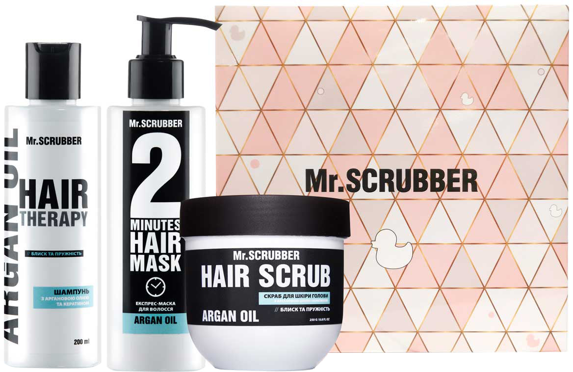 Mr. Scrubber Shine & Strength with Argan Oil Women's Gift Set
