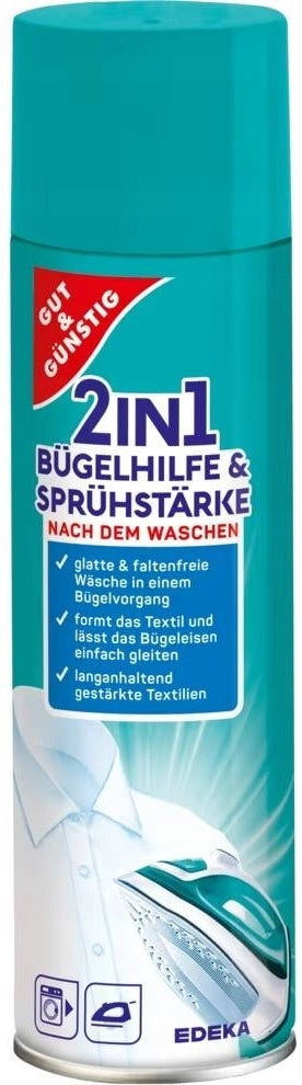 Gut & Günstig 2-in-1 Ironing & Starching Spray, 500 mL