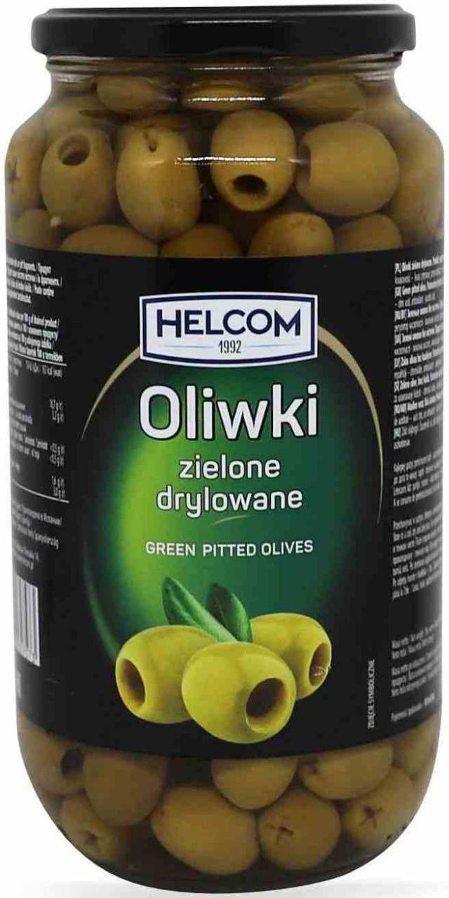 Helcom Pitted Green Olives in Jar, 935 g