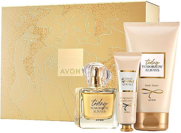Avon TTA Today Women's Gift Set: Eau de Parfum 50 mL + Body Lotion 150 mL + Hand Cream 30 mL