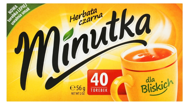 Minutka Black Tea, 40 Tea Bags, 56 g