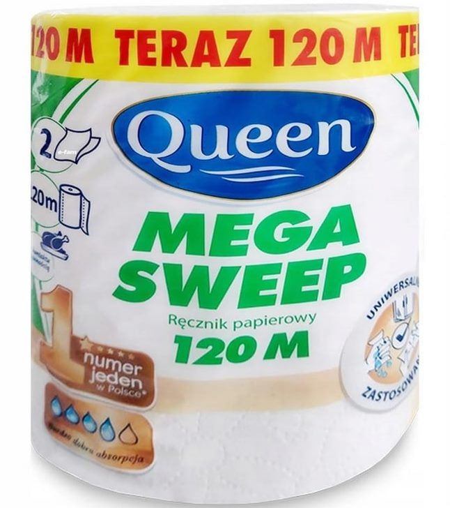 Queen Mega Sweep 2-Ply 120 m Paper Towels