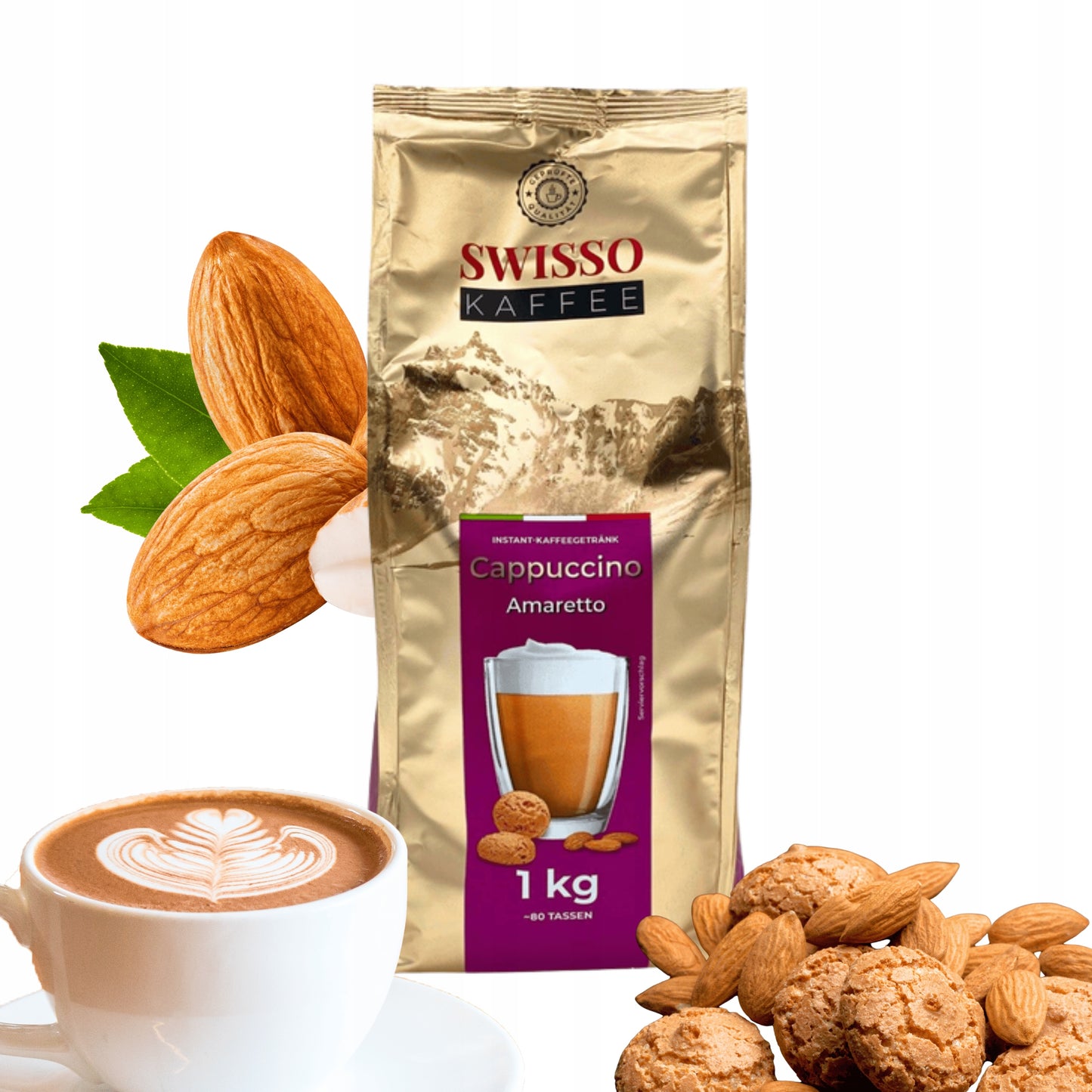 Swisso Kaffee Amaretto Cappuccino, 1 kg - Image 2