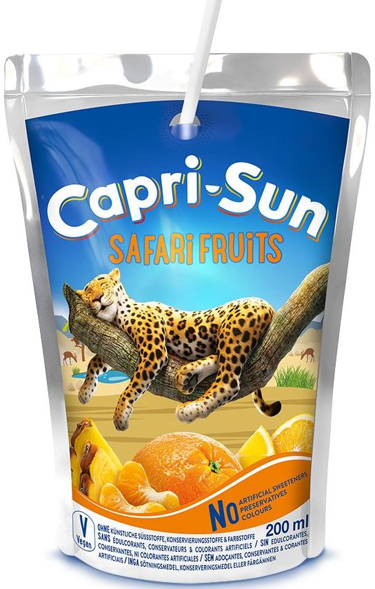 Capri Sun Safari Fruits Juice, 200 mL