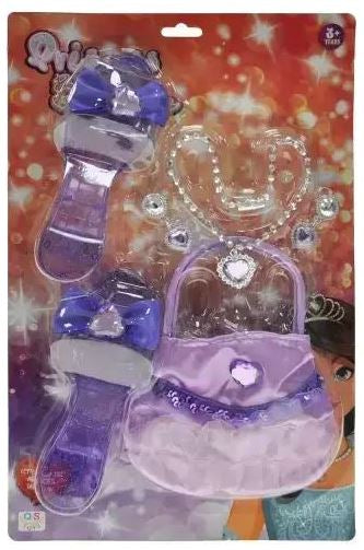 Toys QS2358B Costume Jewelry Set with Shoes & Handbag