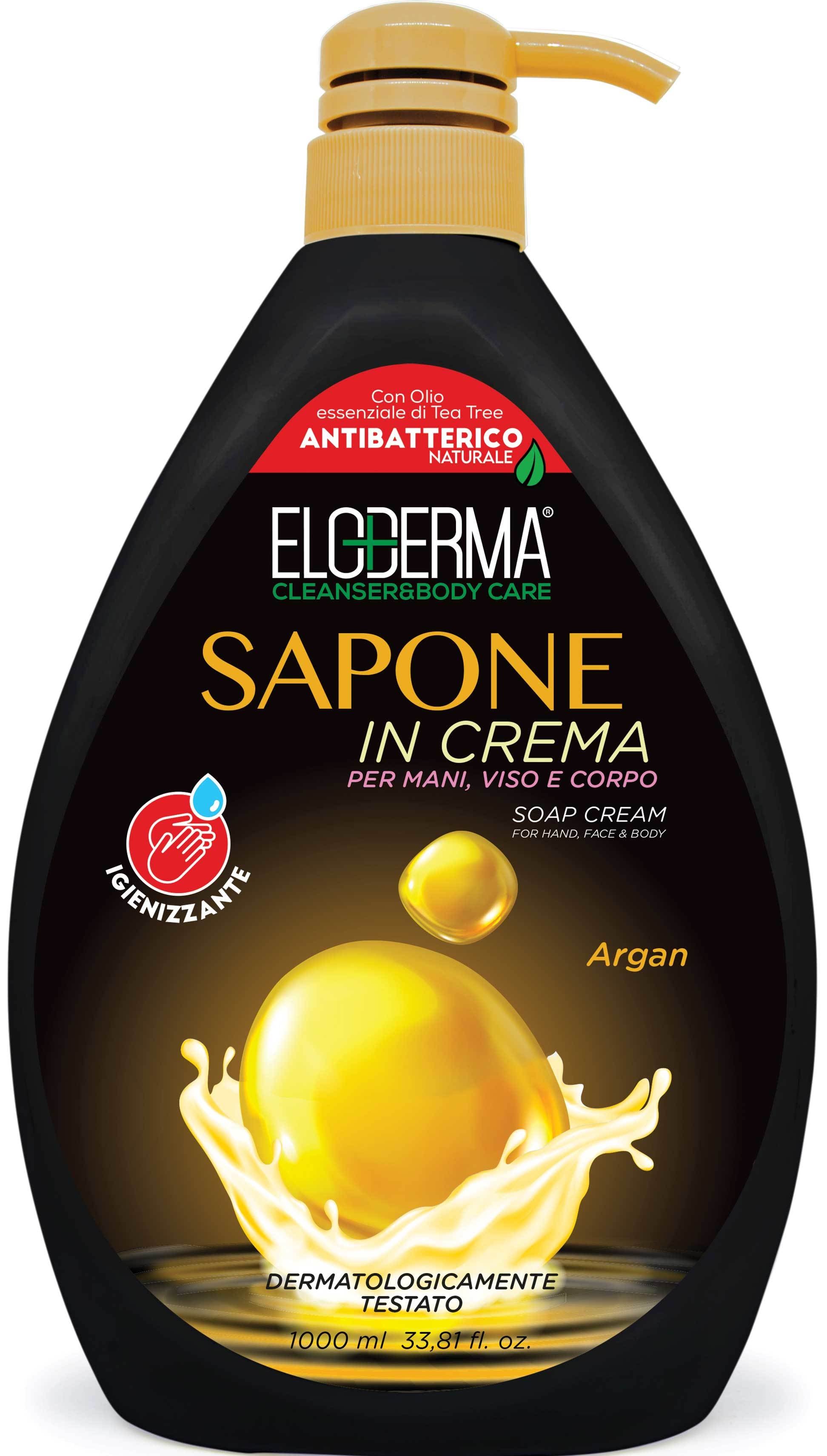 Eloderma Argan Antibacterial Liquid Cream Soap with Pump, 1 L