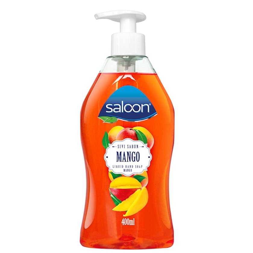 Saloon Mango Liquid Hand Soap with Pump, 400 mL