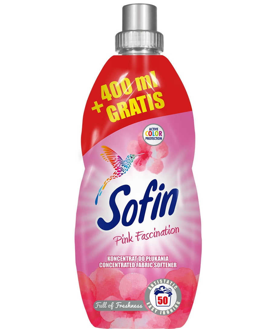 Sofin Pink Fascination Fabric Softener, 1.4 L