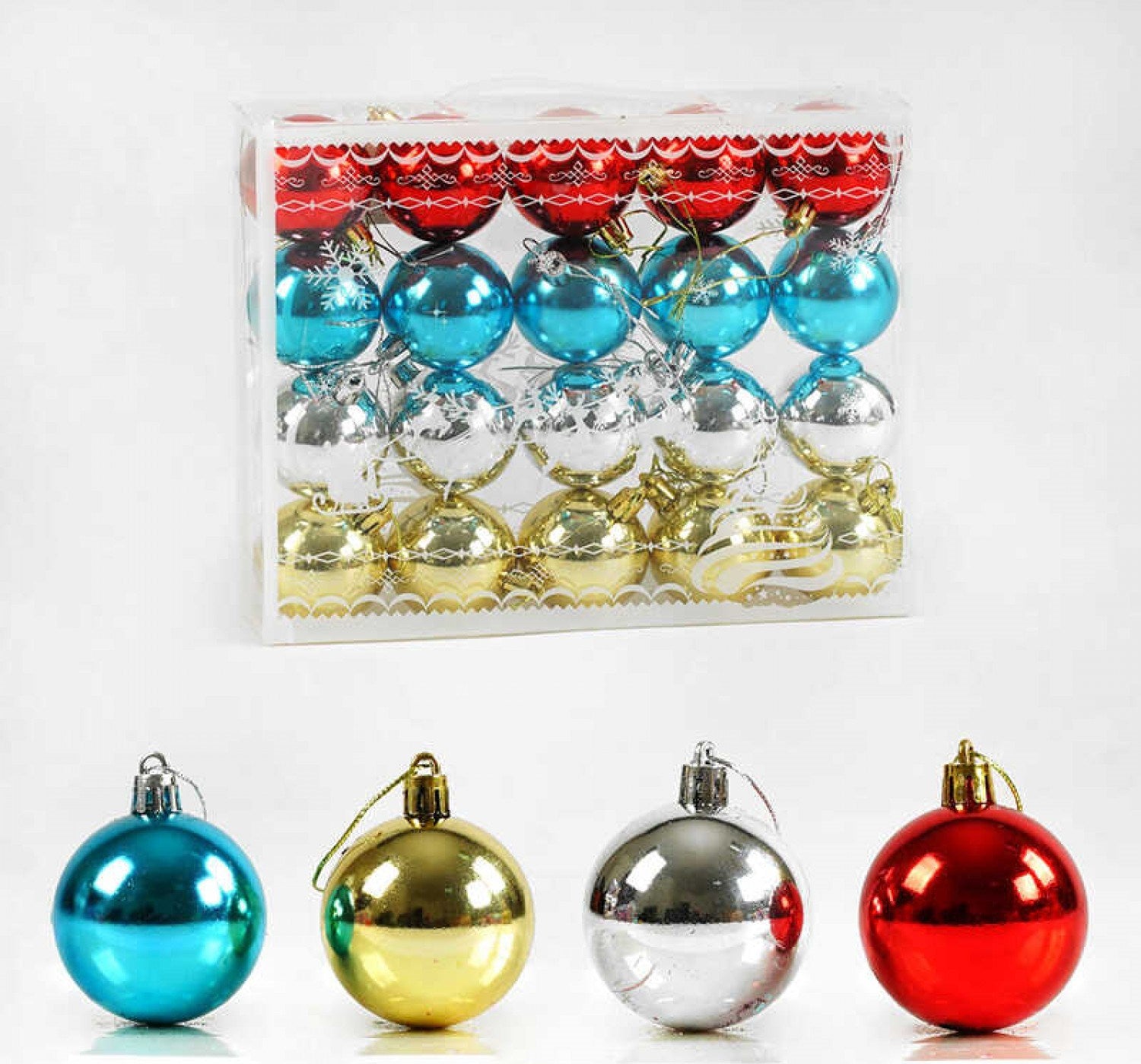 D 35871 Christmas Ball Ornaments, 4.5 cm, 20 pcs