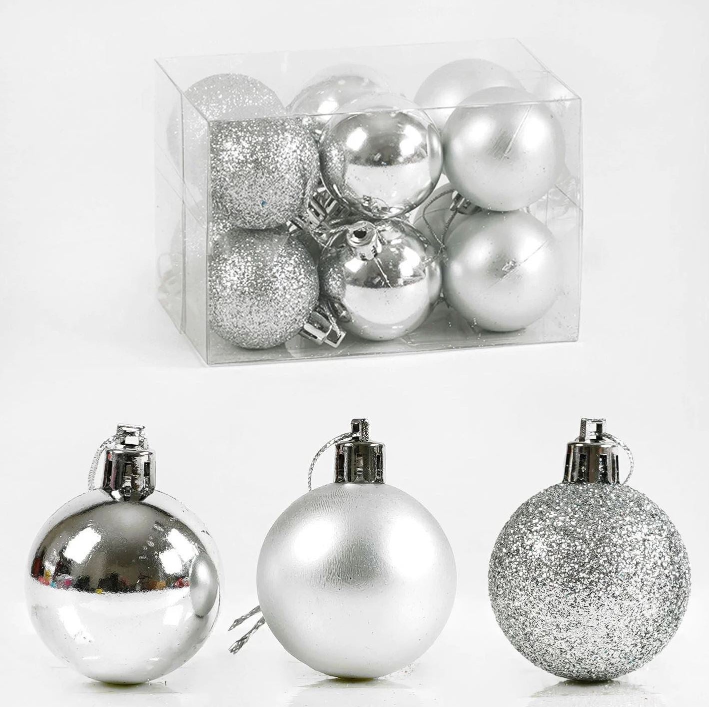 D 35953 Christmas Ball Ornaments, 3.5 cm, 12 pcs