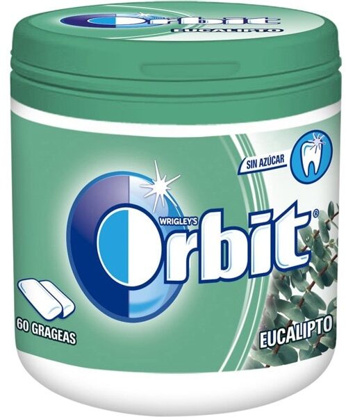 Orbit Eucalyptus Chewing Gum Jar, 60 pcs, 84 g