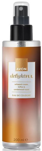 Avon Delightful Body Spray with Cream, Toffee & Sandalwood Notes, 200 mL