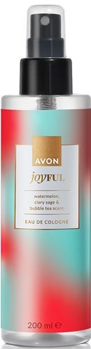 Avon Joyful Body Spray with Watermelon, Clary Sage & Bubble Tea Notes, 200 mL