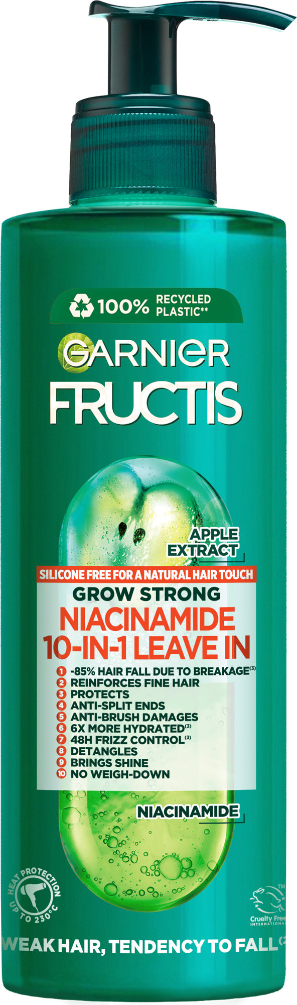 Garnier Fructis Full Strength Growth 10-in-1 Leave-In Treatment, 400 mL