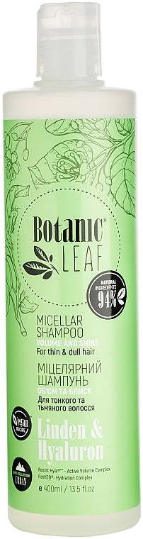 Botanic Leaf Volume & Shine Micellar Shampoo for Fine, Dull Hair, 400 mL