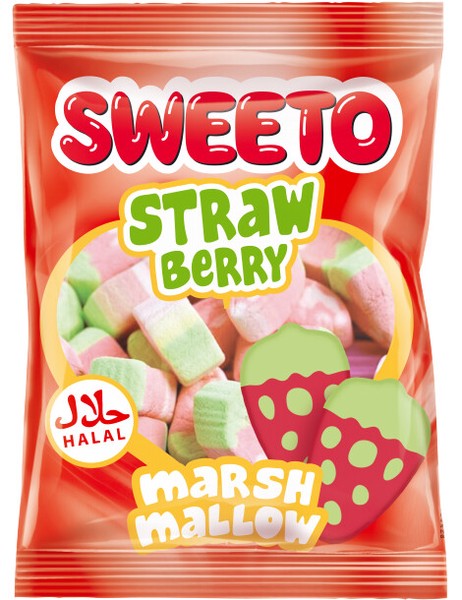 Sweeto Strawberry-Flavored Marshmallows, 30 g