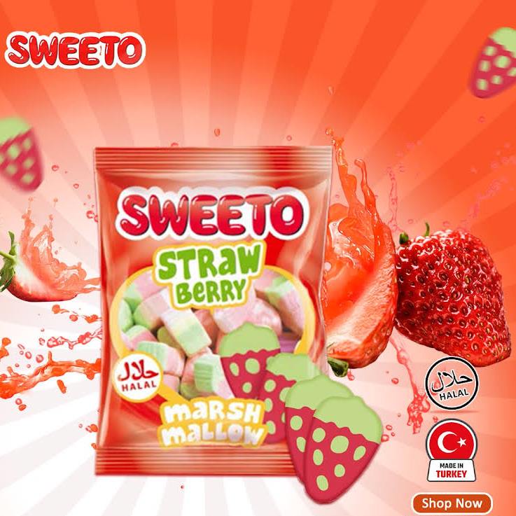 Sweeto Strawberry-Flavored Marshmallows, 30 g - Image 2