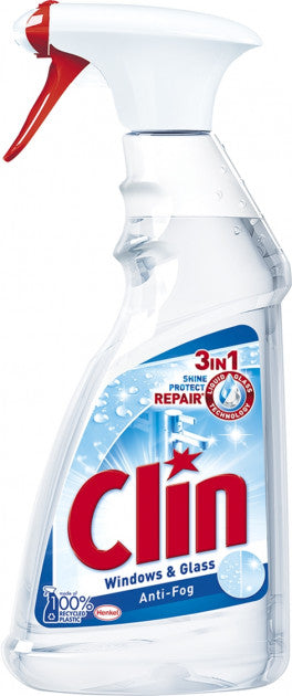 Clin Spray Anti-Fog Glass Cleaner, 500 mL