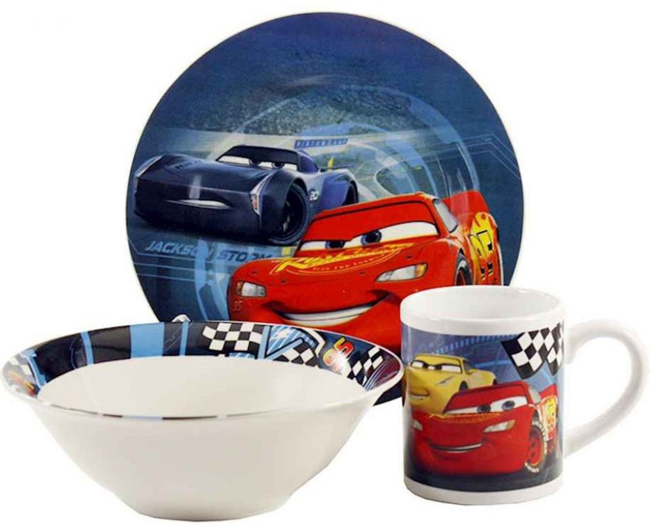 Interos TO-7 Cars Kids Tableware Set