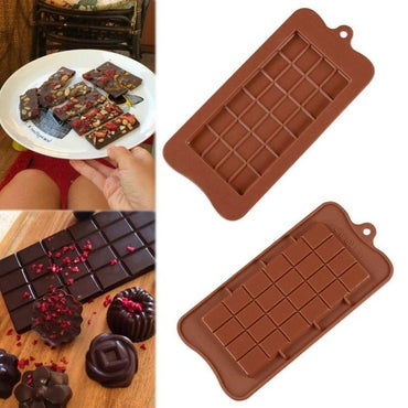 Stenson MH-3426 Chocolate Bar Silicone Mold, 19 x 16 x 2 cm - Image 2