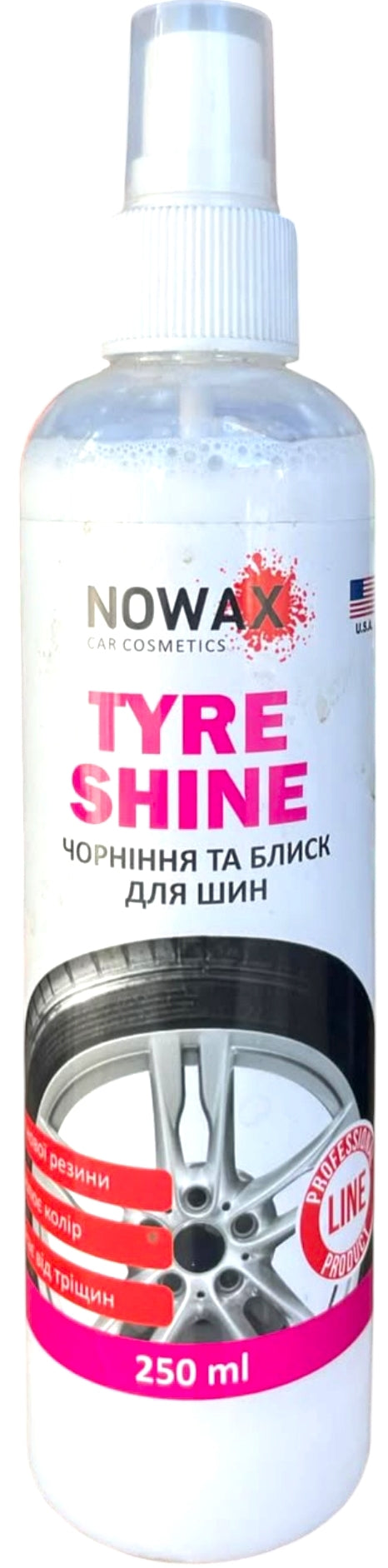 Nowax NX25230 Black Tire Shine, 250 mL