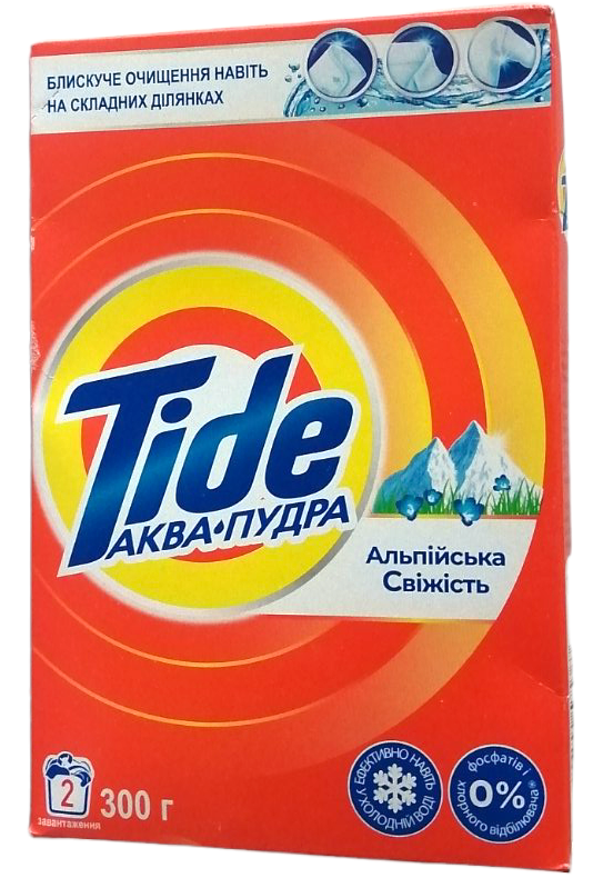 Tide Automatic Alpine Freshness Laundry Detergent Powder, 300 g