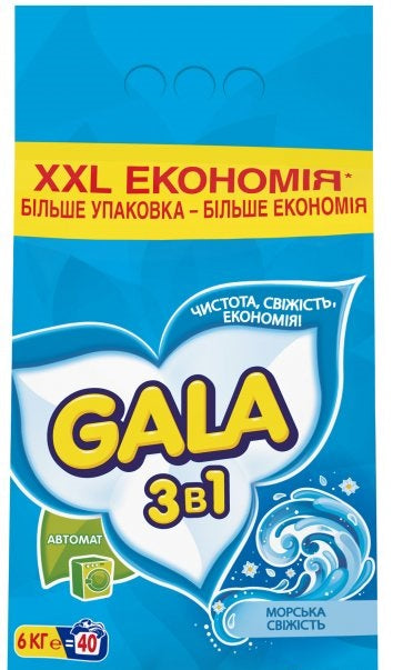 Gala Sea Freshness Automatic Laundry Detergent Powder, 6 kg