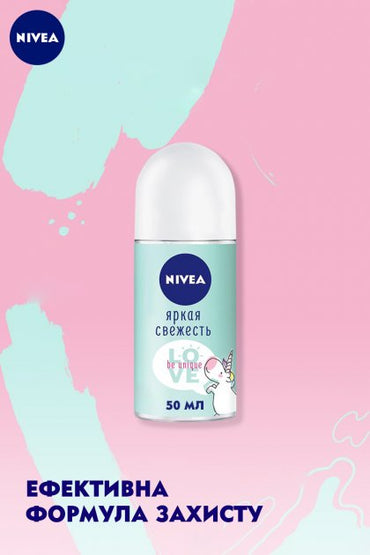 Nivea Bright Freshness Women's Roll-On Deodorant, 50 mL - Image 2