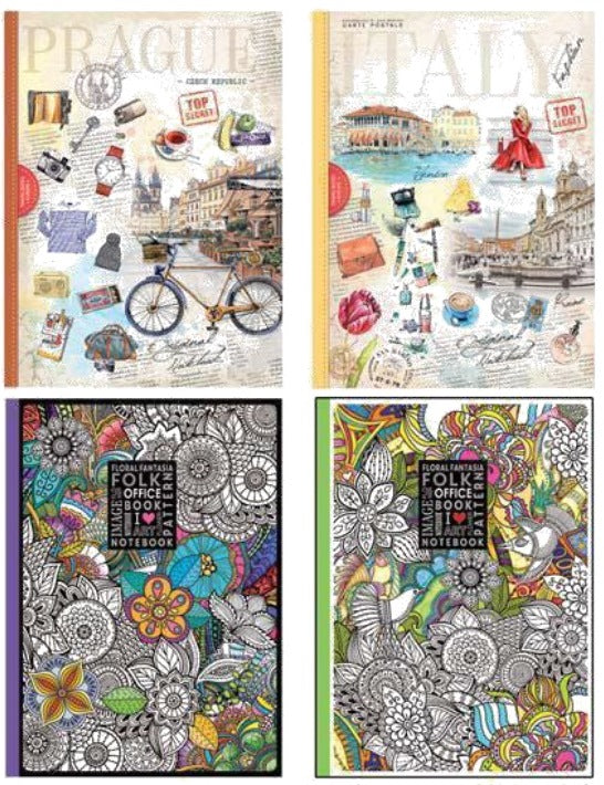 Bourgeois A4 Integrated-Cover Grid Notebook, 120 Sheets - Image 3