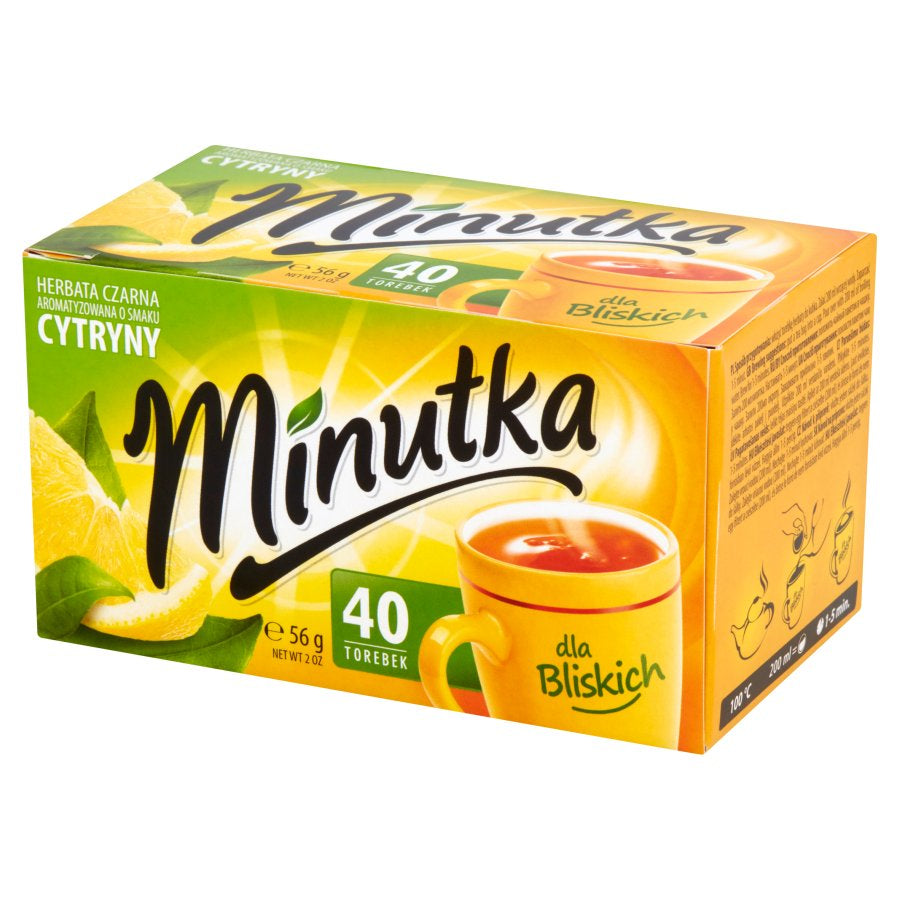 Minutka Lemon Black Tea, 40 bags, 56 g