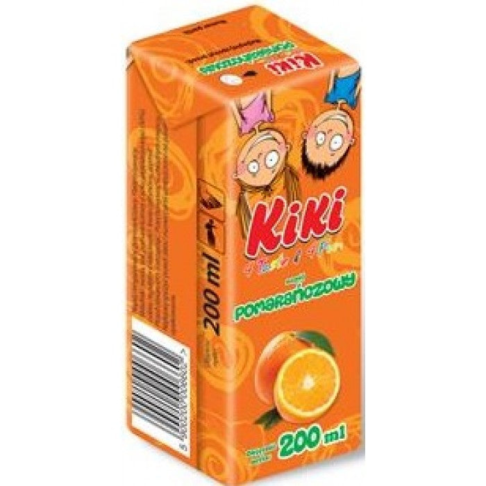 Kiki Orange Kids Juice, Carton, 200 mL