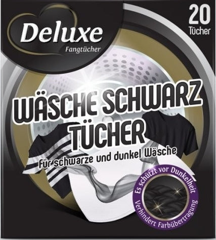Deluxe Black Color-Restoring Laundry Sheets, 20 pcs
