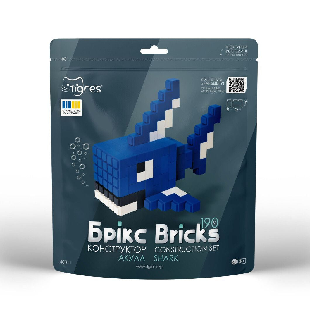 Tigres Brix 40011 Shark Building Set, 190 pcs - Image 3