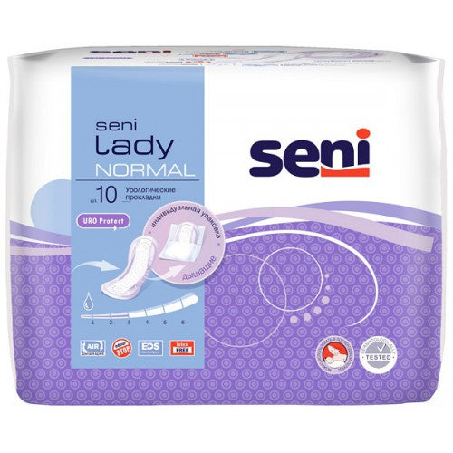 Seni Lady Normal Urinary Incontinence Pads, 10 pcs