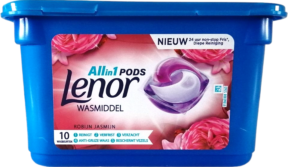 Lenor All-in-1 Robijn Jasmine Laundry Detergent Pods, 10 pcs (Price per 1 pc)