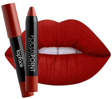 TopFace Focus Point Matte Lippaint Lipstick Pencil No. 004, 3.5 g - Image 2