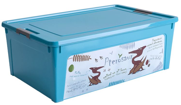 Aleana Smart Box Storage Container with Decorative Print, Assorted, 11.7 L