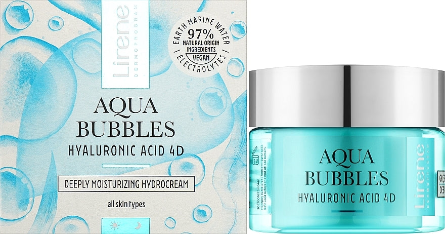 Lirene Aqua Bubbles Moisturizing Face Hydro Cream, 50 mL - Image 3