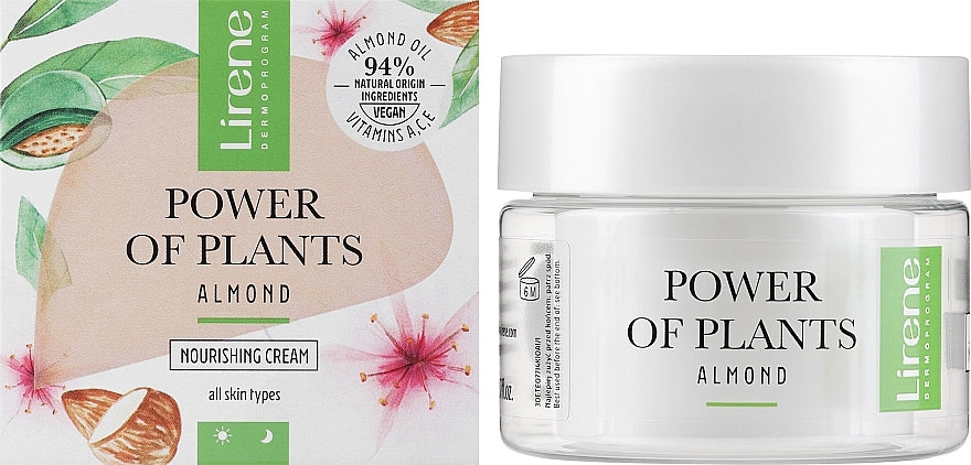 Lirene Power of Plants Almond Nourishing Face Cream, 50 mL - Image 2