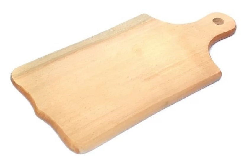 Large Wooden Cutting Board with Handle, 16 x 35 cm