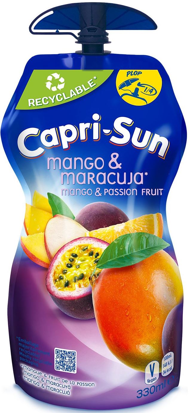 Capri Sun Mango & Passion Fruit Juice, 330 mL