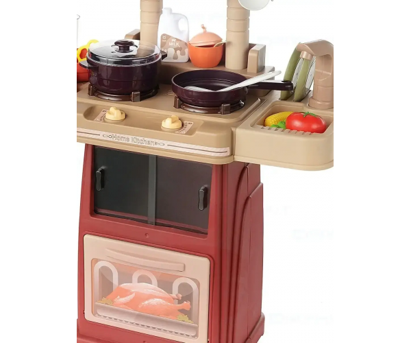 889-302 Kitchen Play Set with Steam Generator, Lights, Sounds & Pump-Action Water, 47 Accessories - Image 2