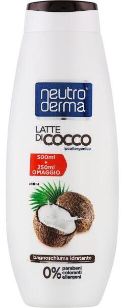 Neutro Derma Coconut Milk Bath Gel Foam, 750 mL