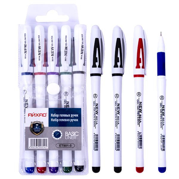 Josef Otten ET801-5 Gel Pen Set, 5 Colors