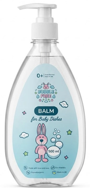 Bubble Free Baby Dishwashing Balm with Dispenser, 500 mL
