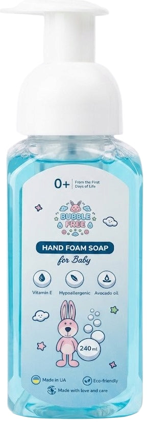 Bubble Free Baby Foaming Liquid Hand Soap dozator, 240 mL