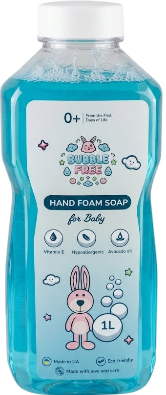 Bubble Free Baby Foaming Liquid Hand Soap Refill Pouch, 1 L