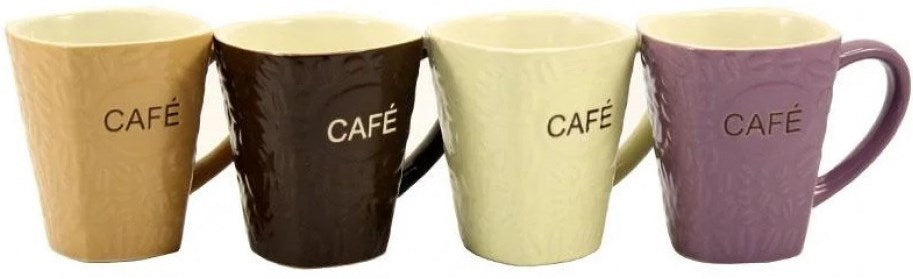 Interos Cafe ZS02 Ceramic Cup, Assorted Designs, 180 mL