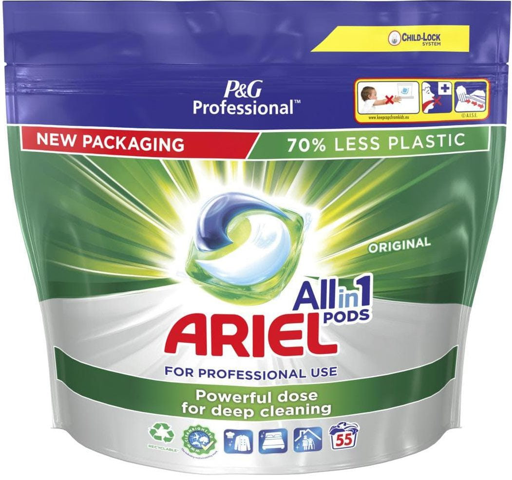 Ariel All-in-1 Pods Original Laundry Detergent Pods, 55 pcs (Price per 1 pc)