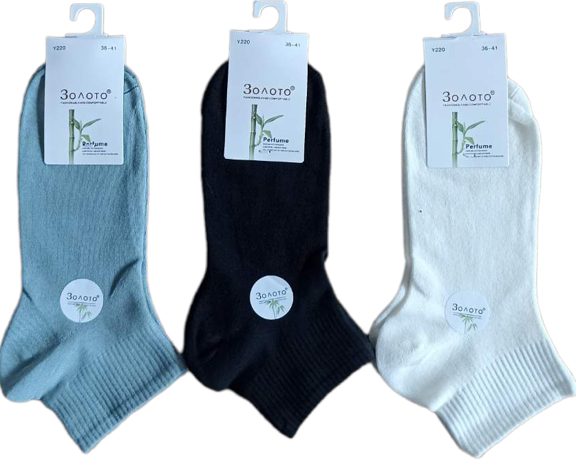 Zoloto Y220 Women's Low-Cut Socks, Size 36-41